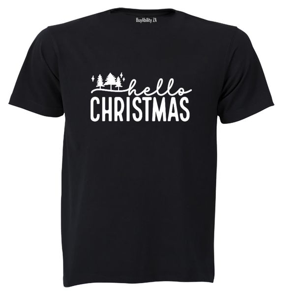 Hello Christmas - Trees - Adults - T-Shirt