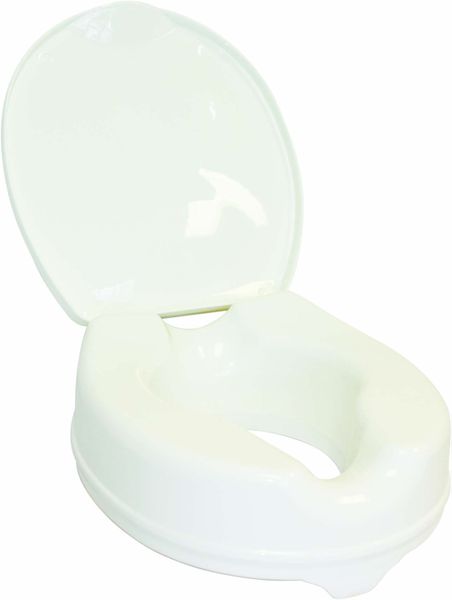 Raised Toilet Seat with Lid