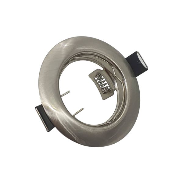 10x Pressed Steel Downlighters Bundle Excl Lamp - Satin Chrome -(DF001SC)