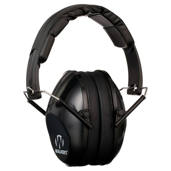 Walker's Low Profile Passive Folding Ear Muffs - Black