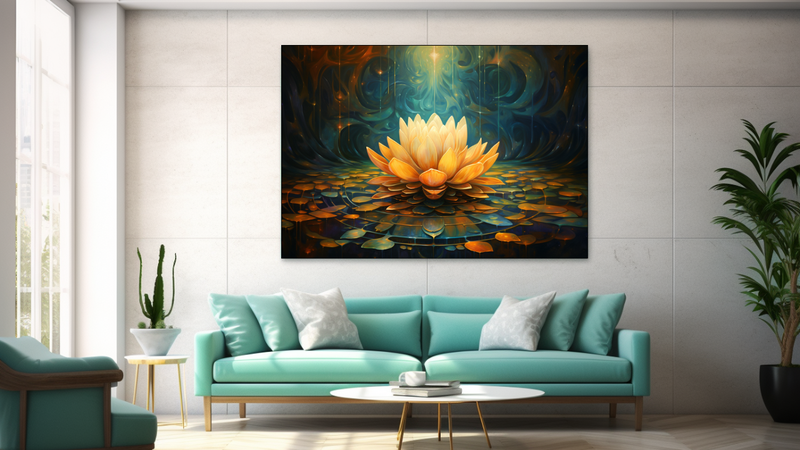 Canvas Wall Art -Lotus throne Abstract - JT0174
