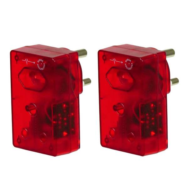 High Surge Protection Adaptor (2 Pack) 16amp