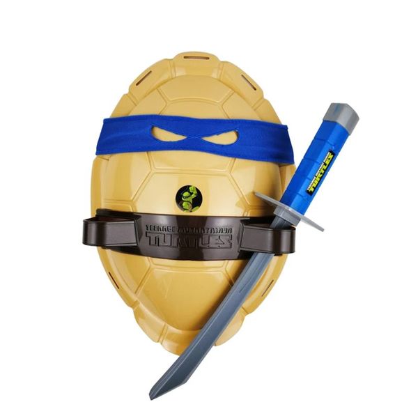 Teenage Ninja Turtles Shell Mask Toy &amp; Weapons Leonardo Costume Playset