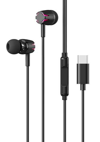 TechZA Type-C Earphones with Microphone - Heavy Bass Sound TZ-HF11