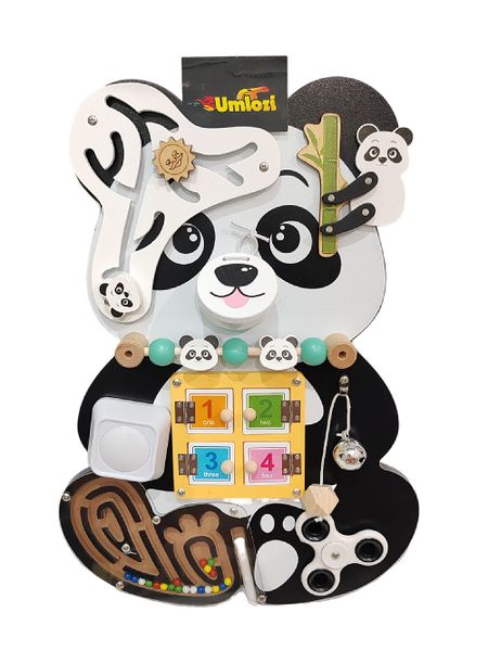 Busy Board 9 in 1 - Panda Design - Umlozi