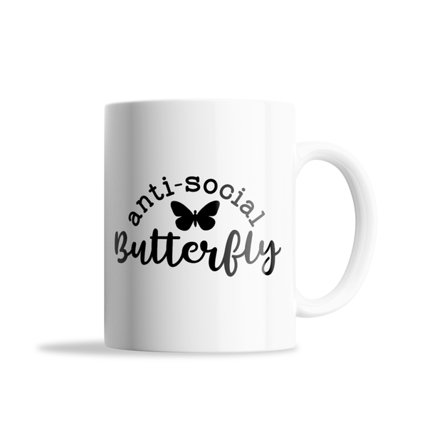 Anti-Social Butterfly Father's Day - Mother's Day-Valentines Mug