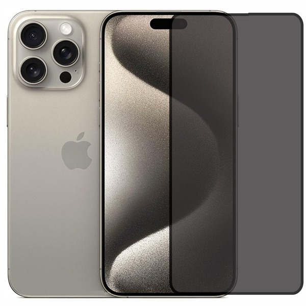 World Choice iPhone 15 Pro Max Anti-Spy Privacy Tempered Glass