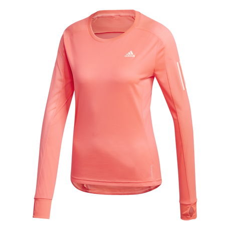 adidas long sleeve top womens pink