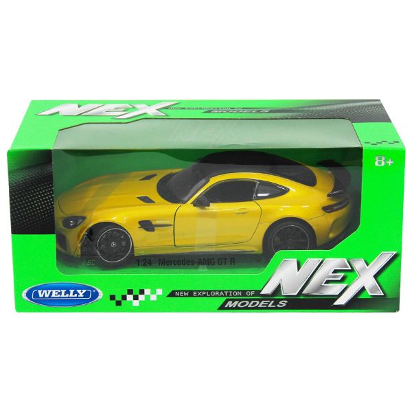 Welly-1/24 Mercedes AMG GT R Yellow Metallic-Top NEX Models