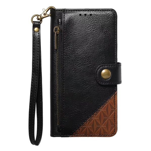 Business-Style Zippered Phone Case Compatible with iPhone 16 Pro
