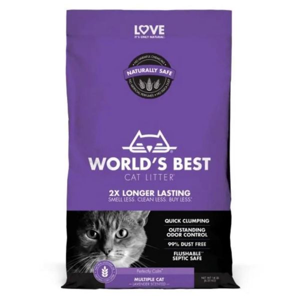 World's Best Cat Litter Clumping Lavender Scented 12.7kg