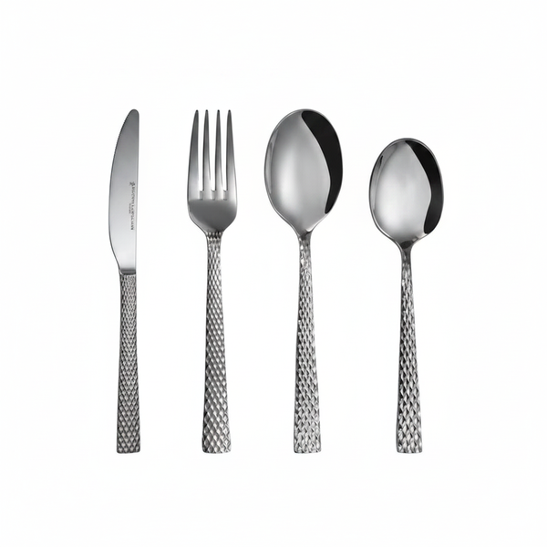 Maxwell &amp; Williams 16 Piece Diamonds Cutlery Set - Stainless Steel Elegance