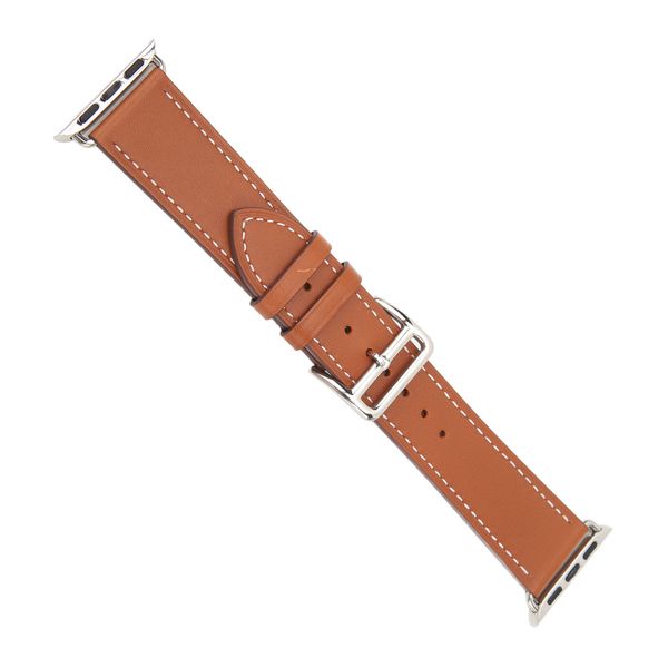 Brown Leather Band compatible with Apple Watch
