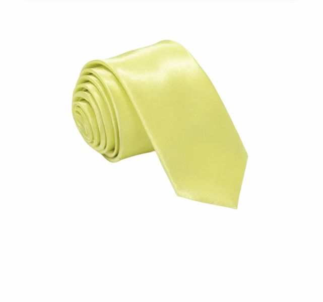 Tie Lime Yellow - Silk