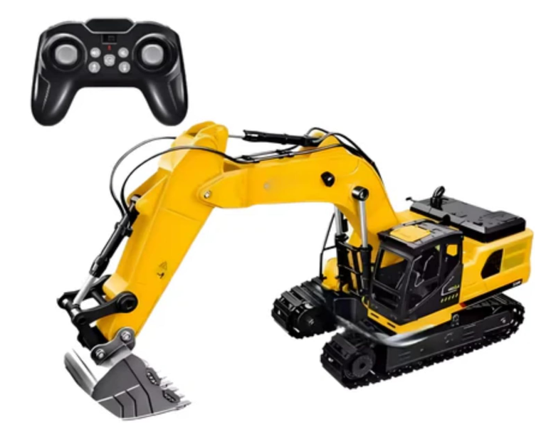 SamMag Biz RC Excavator Toy Age 4-6, Remote Control Excavator Toys for Boys