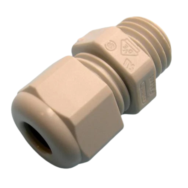 CGP-M12X1,5-03-GY - Polyamide Cable Gland M12, 3-6.5mm, Grey