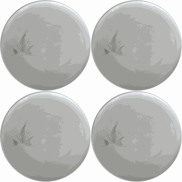 Aroids Ferns Dinner Plate Set of 4 - Range 3