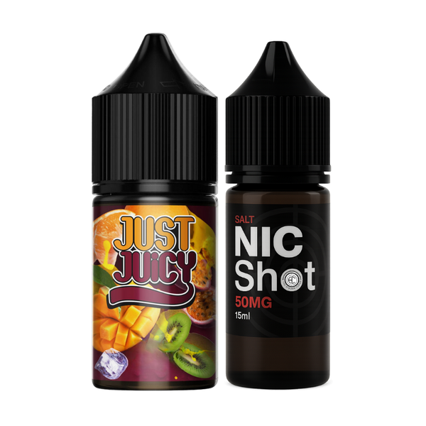 The Hidden Cloud Just Juicy Mango Granadilla Kiwi and Orange 25mg 30ml Longfill Kit