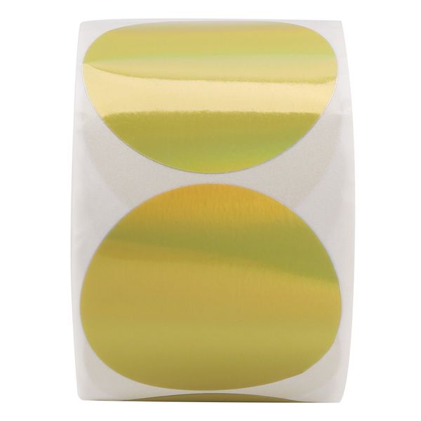 500 Pcs Gold Laser Stickers Label Printer Stickers