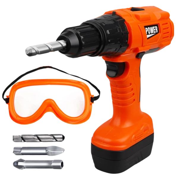 Drill Master Playset - Battery Power Tool DIY Toy - Toys for Boys
