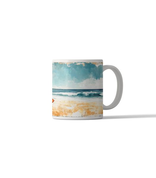 Retro Surfing DSG 10 Printed Coffee Mug