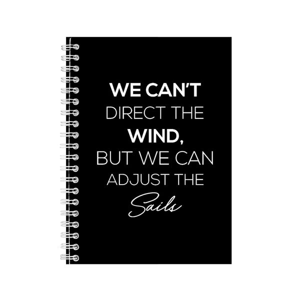 Sails A5 Notebook Spiral Lined Motivational Sayings Graphic Notepad Gift153