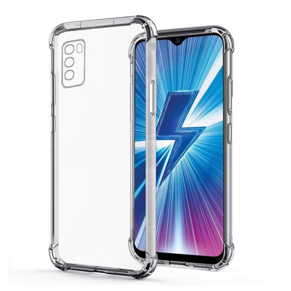 Shockproof TPU Clear Pouch Compatible with Oppo A16