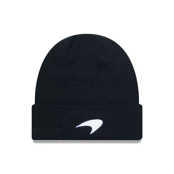McLaren Racing Logo Black Cuff Knit Beanie