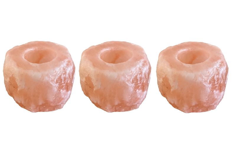Green Living SA - Himalayan Crystal Salt Tealight Holders (3 Piece Set)