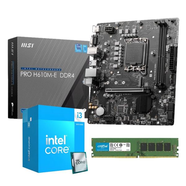Intel 14th Gen Core i3-14100 16GB DDR4 Upgrade Kit