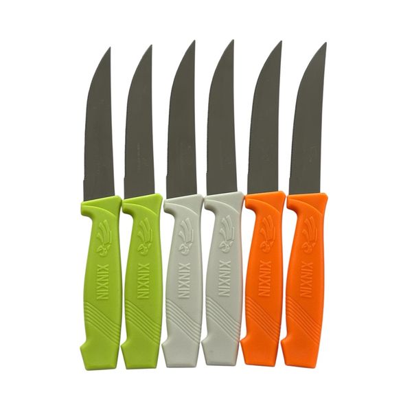 6 Piece Stainless Steel Knife Set For Everyday Dining And Kitchen Use