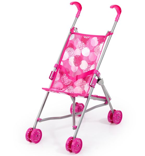 Buggy Dolls Pram - Pink - 57cm Tall