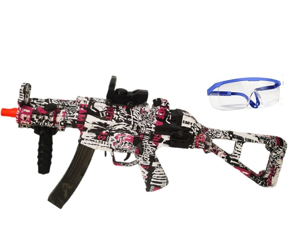 Rechargeable Electric Gel Ball Blaster, Protective Eyewear & 8000 Gel