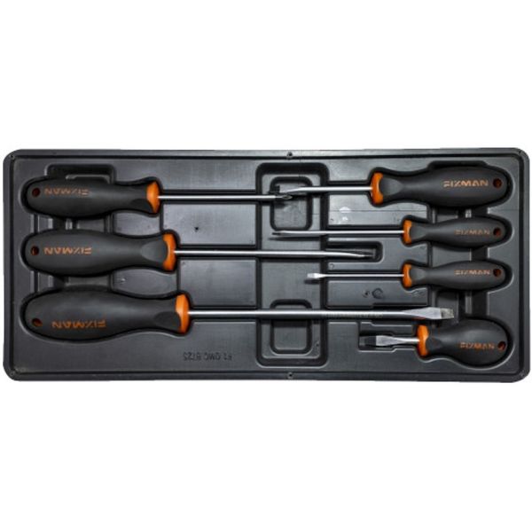 FIXMAN 7 Piece SLOTTED SCREWDRIVER Set