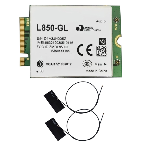 L850-GL WWAN Module+Antenna 4G LTE Cat9 M.2 Card for Keenetic Router