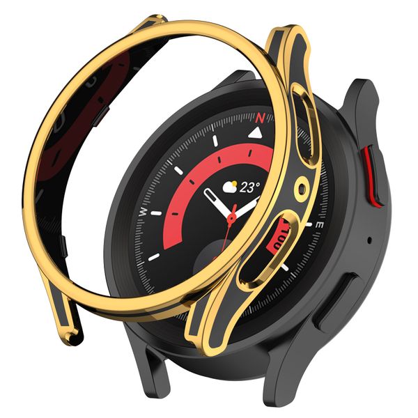 Protective Case with Tempered Glass Compatible with Samsung Galaxy Watch 5 (45mm)