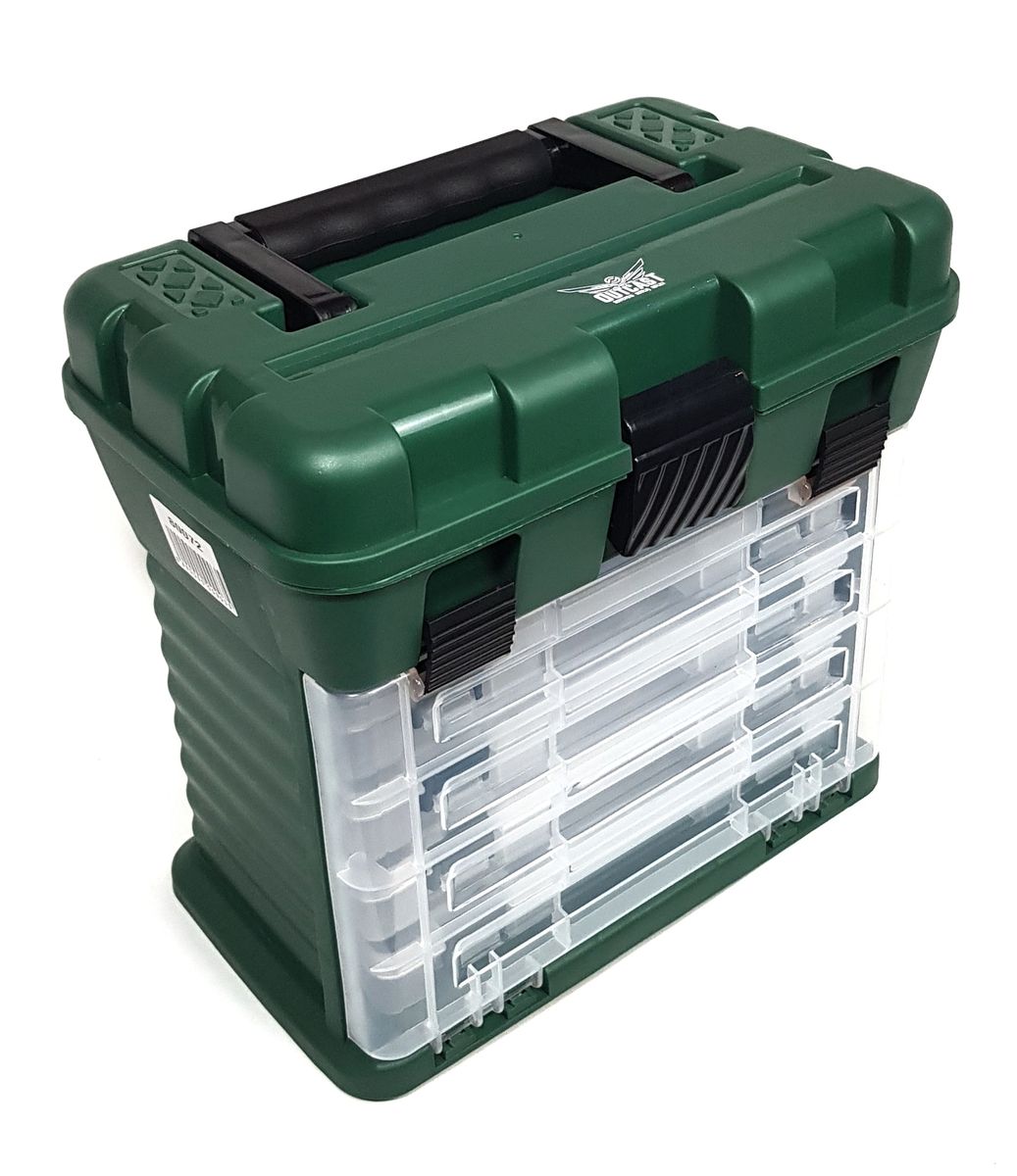 Outcast Fishing Tackle Box with Removable Trays Buy Online in South