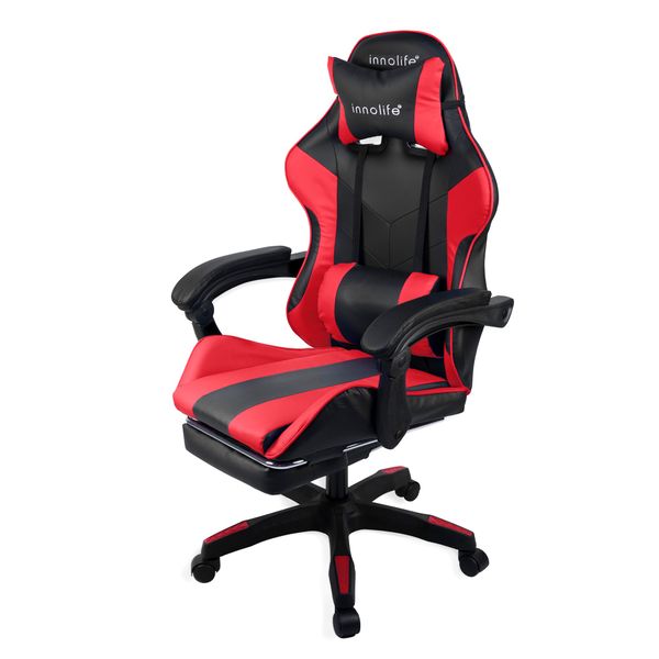 innolife Gaming Chair Reclining Ergonomic &amp; Adjustable Pillows &amp; Footrest