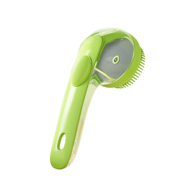 Silicone Pet Shampoo Dispenser Brush Massage Scrubber