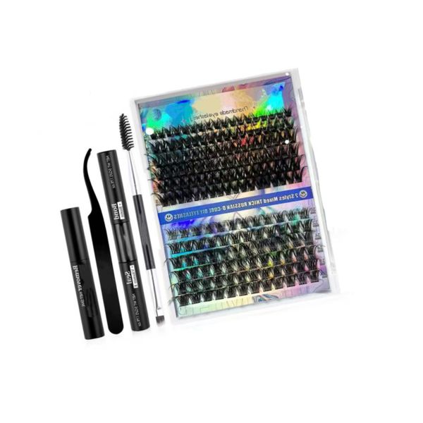 Fairy Eyelash Cluster Set 124 Pieces Eyelash Clusters Mixed 10-16mm