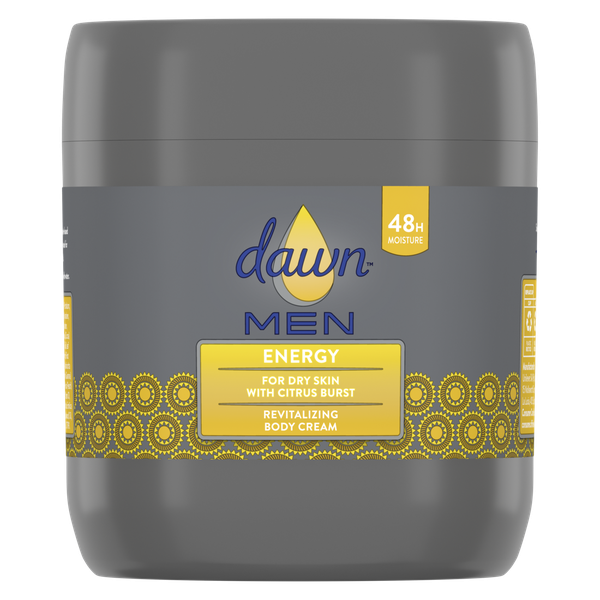 Dawn MEN Energy Moisturizing Body Cream for Dry Skin 400ml