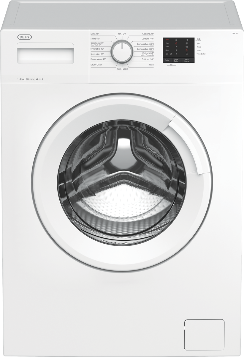 Defy 6kg Front Loader Washing Machine DAW381 White Shop Today. Get it Tomorrow!