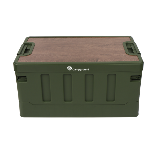 Campground Large Heavy Duty Collapsible Storage Box - Green