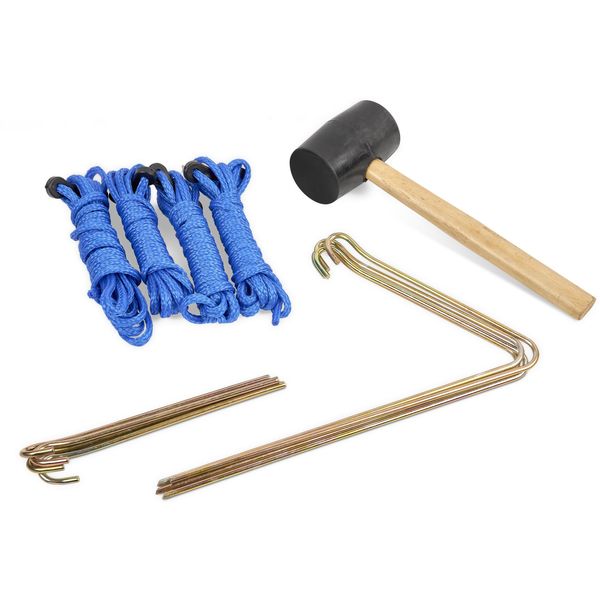 Standard Kit for Tents / Gazebo with Ropes, Pegs &amp; Mallet