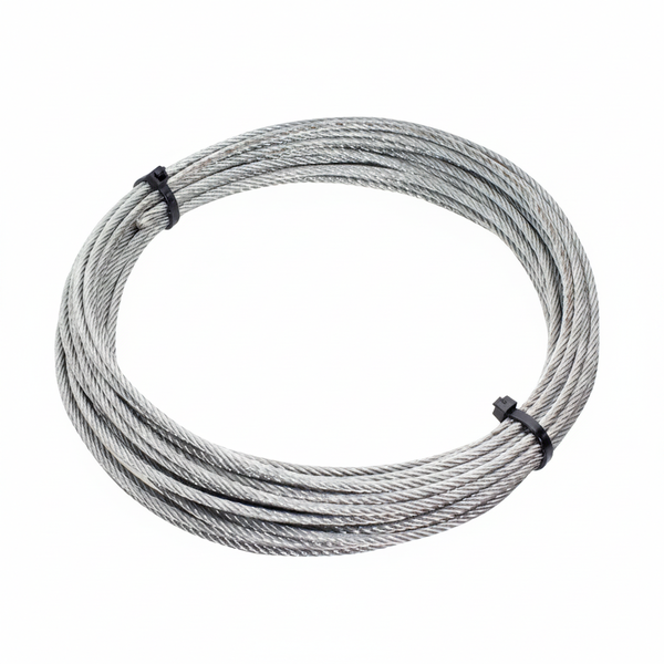 Krafft PVC Coated Wire Rope 3mm x 10m - Durable Stainless Steel Cable