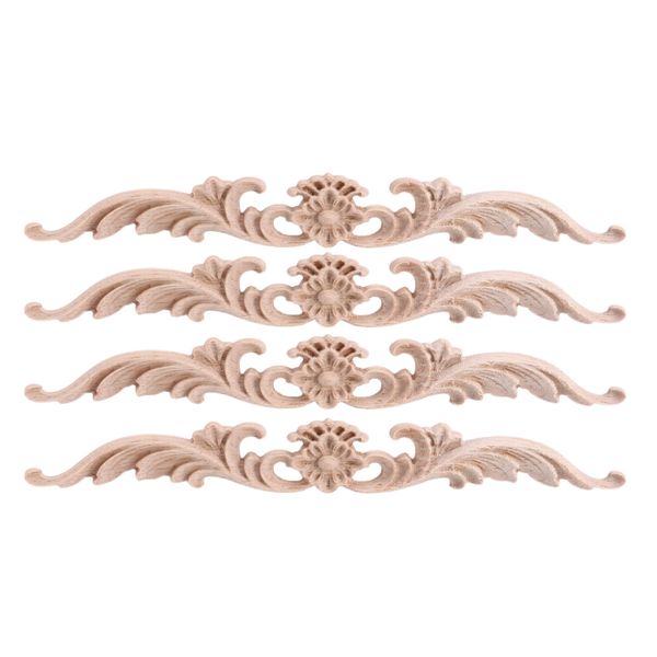 Wood Appliques and Onlays, Unpainted DIY Decorative