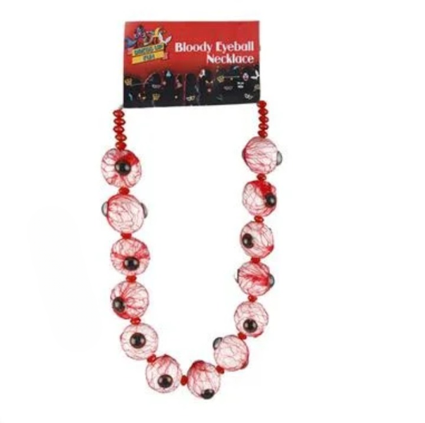 Eyes of Terror: Bloody Eyeballs Fashion Necklace
