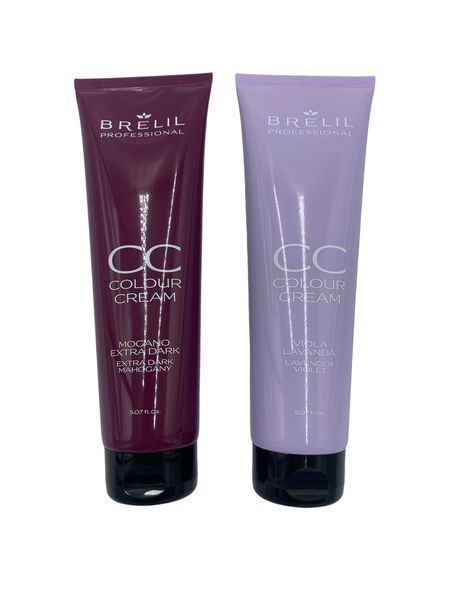 Brelil Mahogany and Violet Color Cream Set