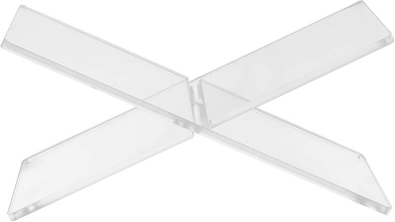 Acrylic Book Holder Cross-Shaped Desktop Book Display Stand Small Reading