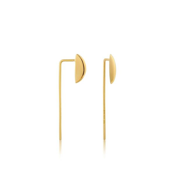 Ania Haie Geometry Solid Drop Earrings - Gold
